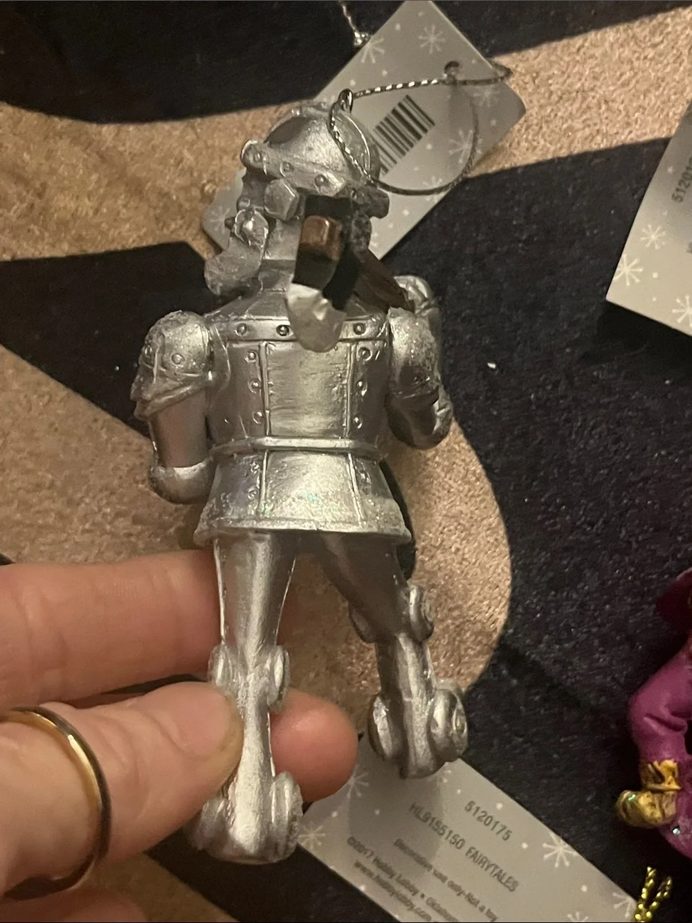 Hobby Lobby Wizard of Oz Resin Ornament Set - Silver, Purple, Red, Yellow, Brown